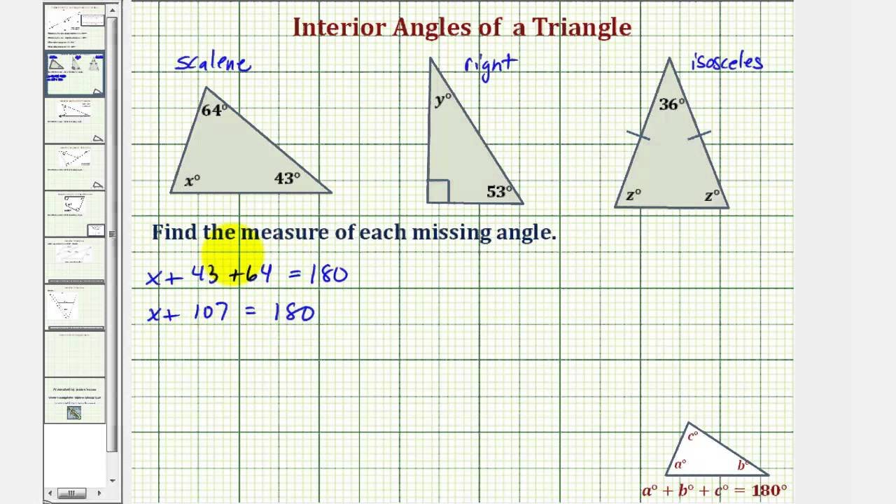 How to Measure Angles in a Triangle?