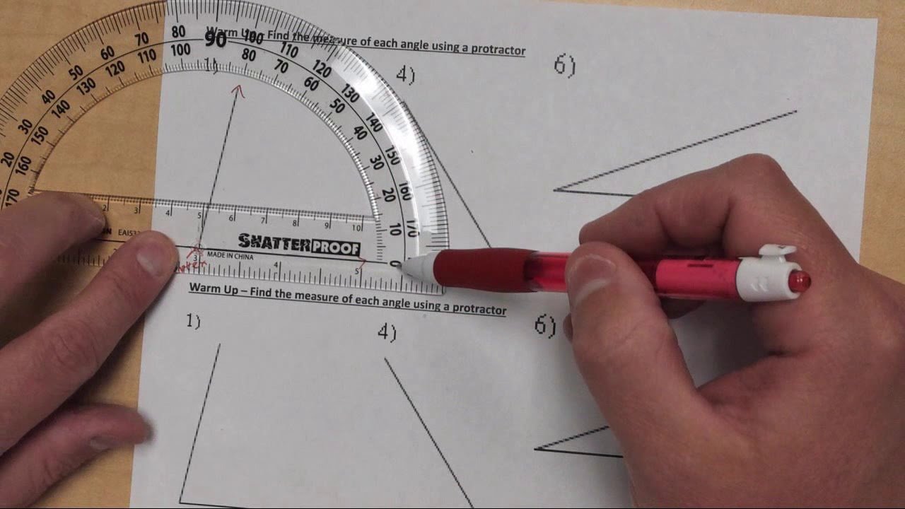 How to Measure Angles Using a Protractor?