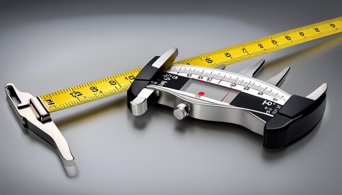 Image of a measuring tape and caliper, representing the equipment needed for girth measurement