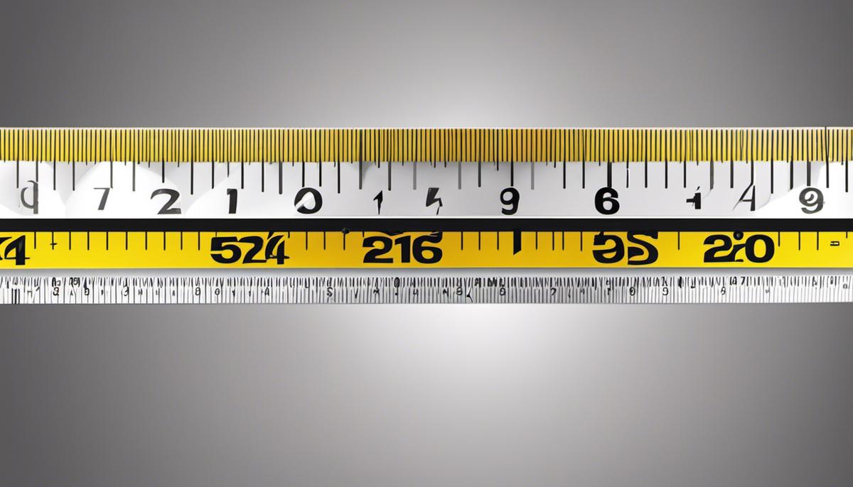 Illustration of a measuring tape used for girth measurements